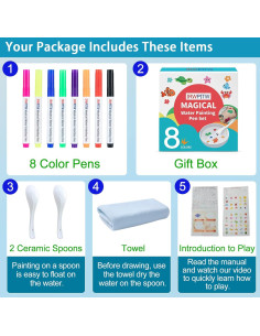 Conjunto de Lápices de Dibujo Mágico IRWPITW - 8 Colores 2