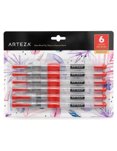Set de 6 Pinceles de Agua Arteza con Cerdas de Nylon Suave