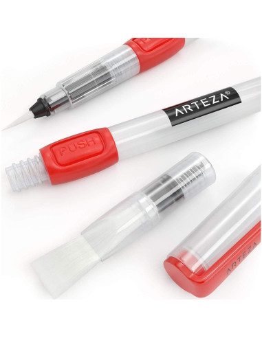Set de 6 Pinceles de Agua Arteza con Cerdas de Nylon Suave