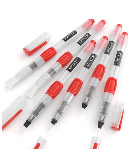 Set de 6 Pinceles de Agua Arteza con Cerdas de Nylon Suave