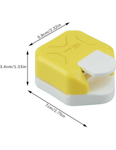 Troquelador de Esquinas Chaflán 3 en 1 Flylin Amarillo 2
