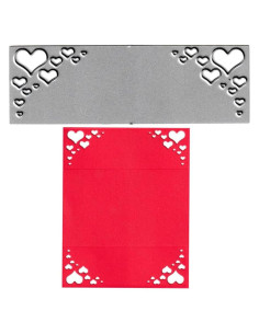 Troqueles de Corte de Borde Corazón Amor AHTOLS 9.3x3cm