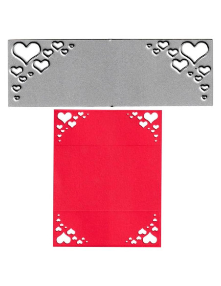 Troqueles de Corte de Borde Corazón Amor AHTOLS 9.3x3cm Troqueles de Corte de Borde Corazón Amor AHTOLS 9.3x3cm