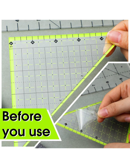 Juego de 2 Reglas Triangulares de Acrílico Konohan 12.7 y 25.4 cm