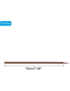 Pinceles de Caligrafía PATIKIL 10 Pcs Marrón para Pintura 2