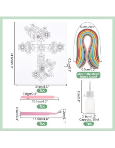 Kit de Quilling de Papel PH PandaHall 360 Tiras Multicolor 2