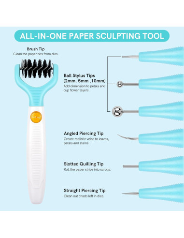 Kit de Herramientas para Esculpir Papel CYFUN DESIGN 7 Puntas