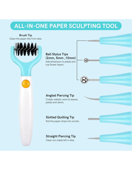 Kit de Herramientas para Esculpir Papel CYFUN DESIGN 7 Puntas