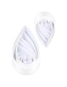 Tiras de Papel Quilling Blancas ODETOJOY 7mm 120pcs 54cm