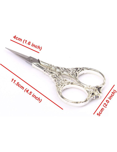 Tijeras Vintage BIHRTC 11.6g Acero Inoxidable 4cm Afiladas