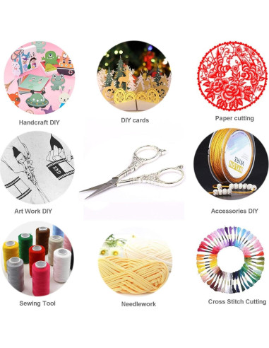 Tijeras Vintage BIHRTC 11.6g Acero Inoxidable 4cm Afiladas