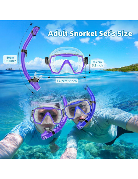 Juego de Snorkel Honlanor M61028-2-PP-TP Antifugas