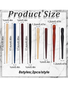 Set de Portaplumas de Caligrafía PLIGREAT 16 Piezas Madera 2