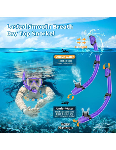 Juego de Snorkel Honlanor M61028-2-PP-TP Antifugas