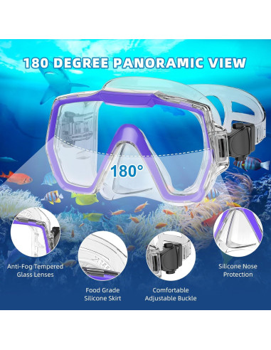 Juego de Snorkel Honlanor M61028-2-PP-TP Antifugas