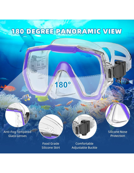 Juego de Snorkel Honlanor M61028-2-PP-TP Antifugas