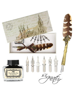 Pluma de Caligrafía hhhouu HO-Q-300 con Tinta y 6 Puntas 2