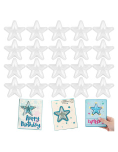 Cubiertas de Shaker 3D Briartw 20 Pcs Plástico Transparente