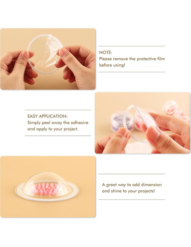 Cubiertas de Shaker 3D Briartw 20 Pcs Plástico Transparente