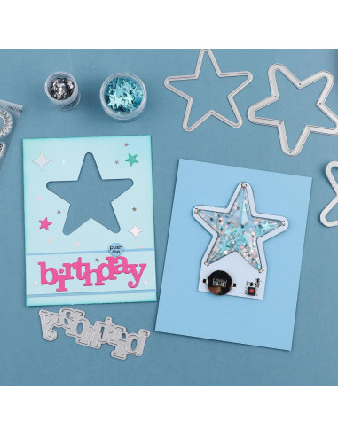 Cubiertas de Shaker 3D Briartw 20 Pcs Plástico Transparente