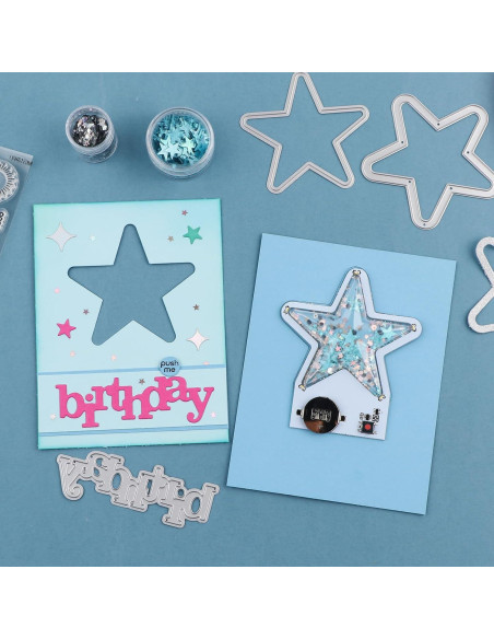 Cubiertas de Shaker 3D Briartw 20 Pcs Plástico Transparente