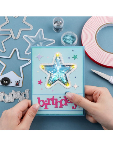 Cubiertas de Shaker 3D Briartw 20 Pcs Plástico Transparente