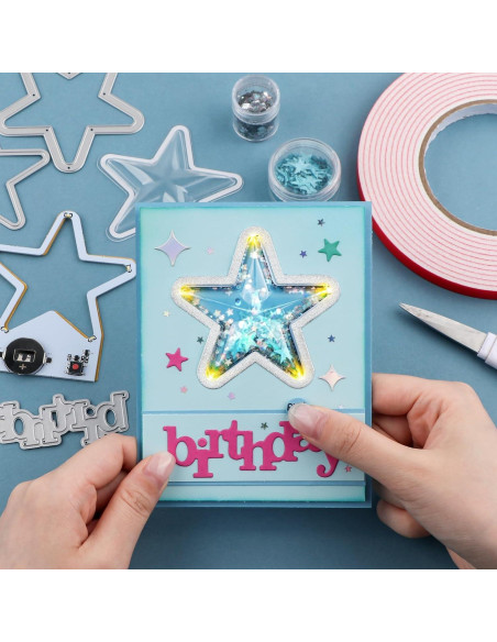 Cubiertas de Shaker 3D Briartw 20 Pcs Plástico Transparente