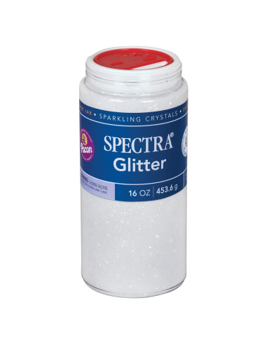 Glitter Claro SPECTRA 16 oz (453.6 g) Hexagonal No Tóxico