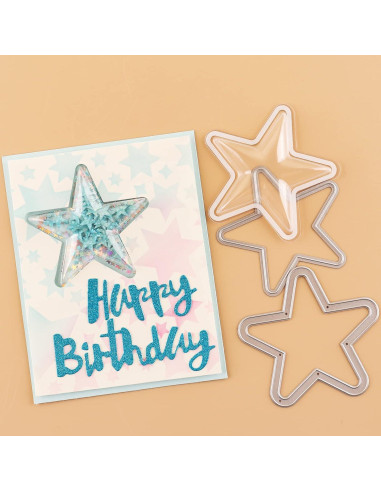 Cubiertas de Shaker 3D Briartw 20 Pcs Plástico Transparente