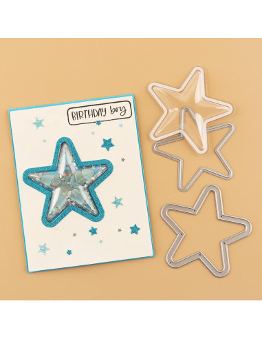 Cubiertas de Shaker 3D Briartw 20 Pcs Plástico Transparente