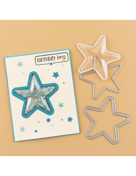 Cubiertas de Shaker 3D Briartw 20 Pcs Plástico Transparente