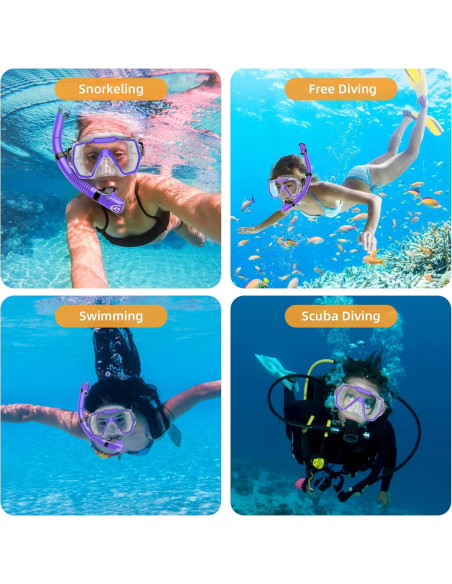 Juego de Snorkel Honlanor M61028-2-PP-TP Antifugas