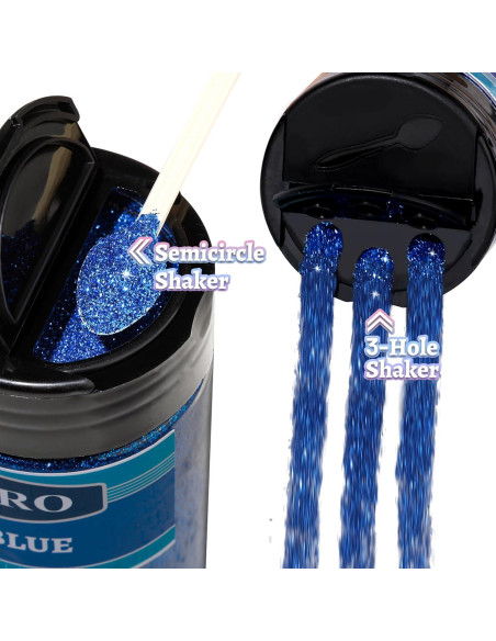 Brillo Fino Azul Real LEOBRO 150g para Manualidades y Belleza