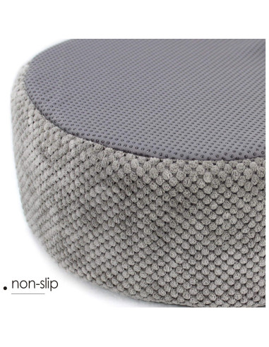 Cama para Gatos Winsterch - Redonda Suave Gris 32x32 cm