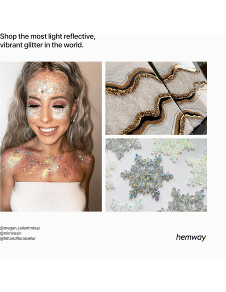Glitter Biodegradable Hemway 100g Madreperla Iridiscente