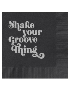 Servilletas Desechables de Fiesta Disco MODLOUNGE 20 Piezas 12.7cm