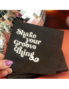 Servilletas Desechables de Fiesta Disco MODLOUNGE 20 Piezas 12.7cm 2