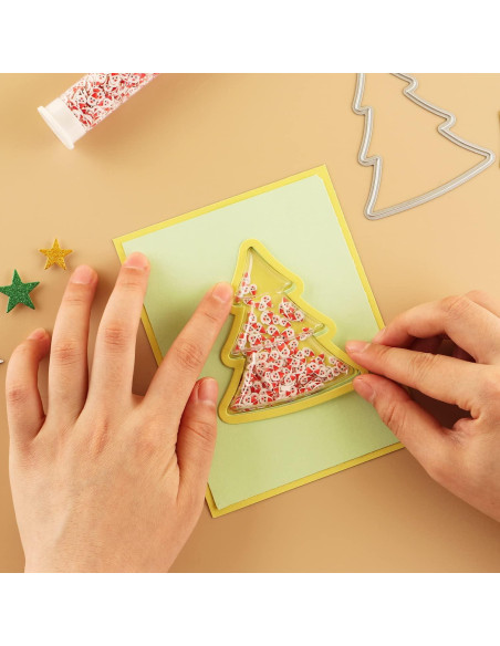 20 Piezas Cubiertas Shaker Transparentes BAOFALI 3D Navidad