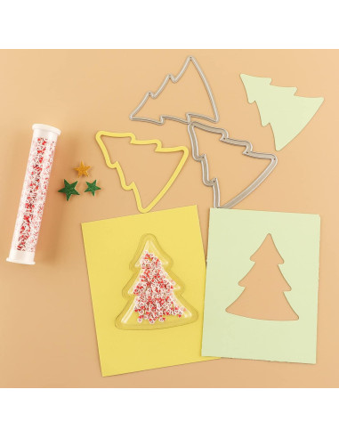 20 Piezas Cubiertas Shaker Transparentes BAOFALI 3D Navidad