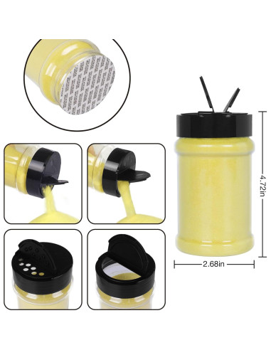 Glitter Amarillo Extra Fino PIXGLITTER 150g para Manualidades