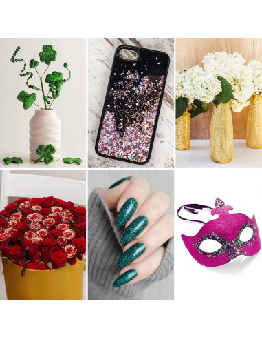 Glitter Amarillo Extra Fino PIXGLITTER 150g para Manualidades