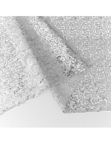 Caminos de Mesa de Lentejuelas Plateados Yblut 2 Piezas 30.48x182.88cm