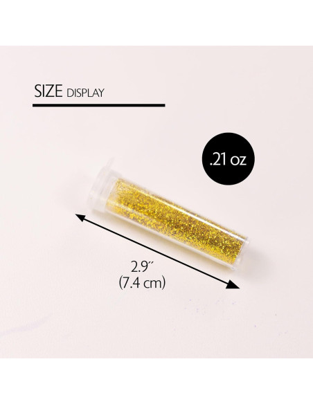 BAZIC Brillo Agitador 24 Paquetes 30g Color Neón para Manualidades