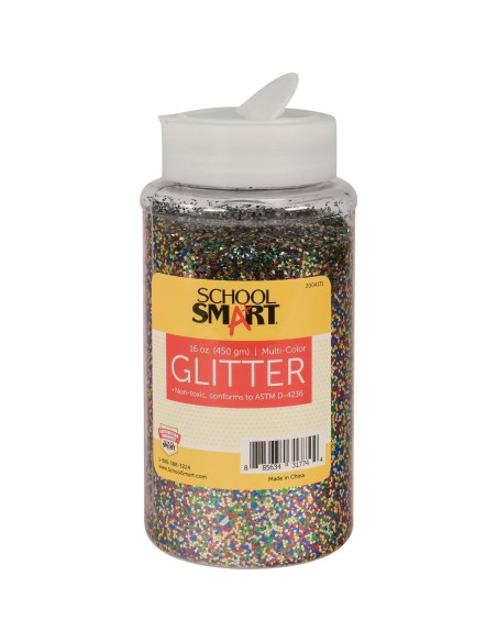 Brillo de Manualidades School Smart 0.45 kg Multicolor