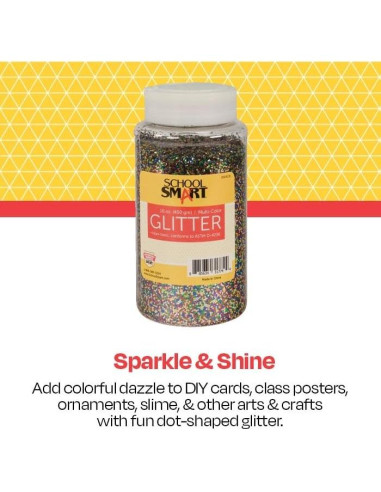 Brillo de Manualidades School Smart 0.45 kg Multicolor