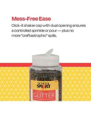 Brillo de Manualidades School Smart 0.45 kg Multicolor