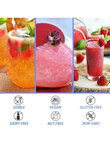 Brillo Comestible COLAYERIST 8 Colores 3g para Bebidas y Postres