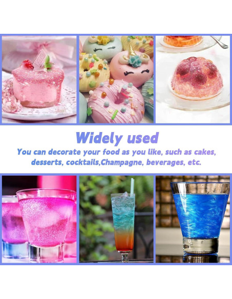 Brillo Comestible COLAYERIST 8 Colores 3g para Bebidas y Postres