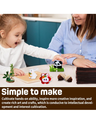 180 Limpiapipas Chenille Marrón Oscuro SHWAKK 30 cm Manualidades