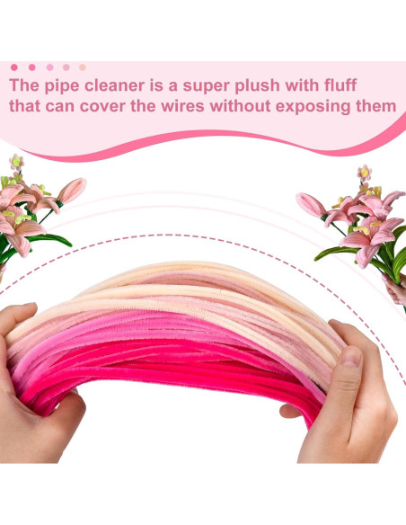 Juego de 75 Limpiadores de Tubos STSTR para Manualidades 30 cm